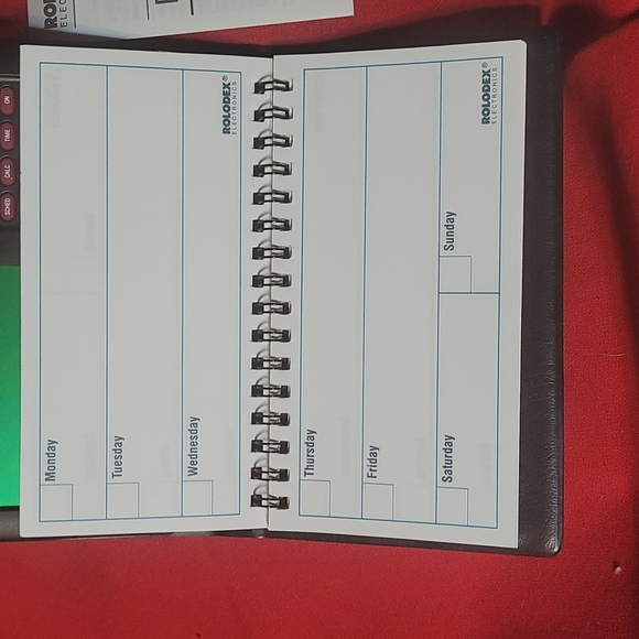 Rolodex Media Electronic Rolodex Pocket Planner Wwrite In Calendar